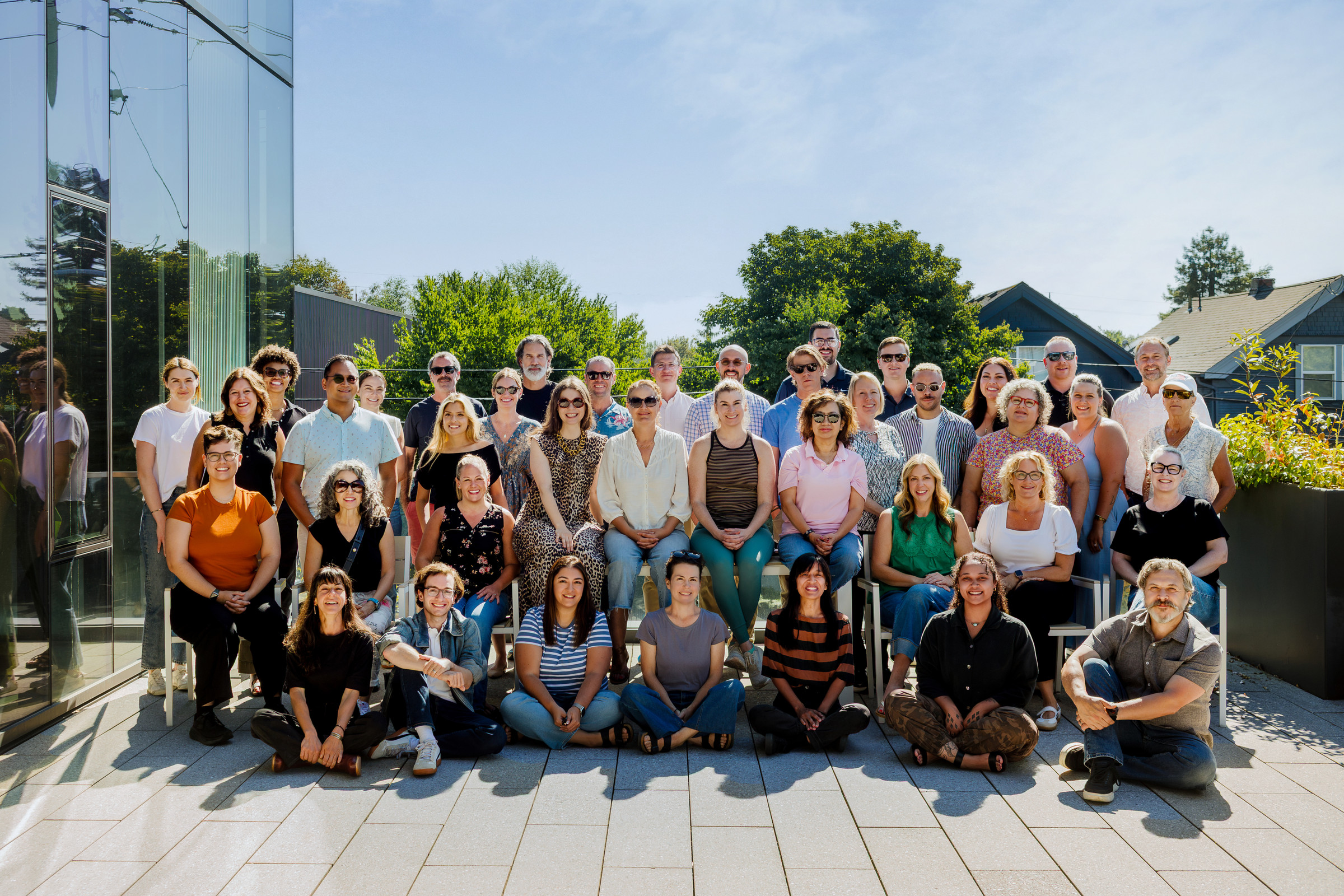 The CDP team gathered together outside